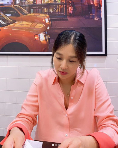 둘째 임신 중인 장신영(사진=강경준 인스타그램 캡처)